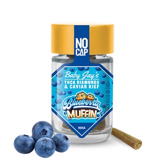 JUST CBD Baby Joints Blueberry Muffin 5 joints per jar INDICA