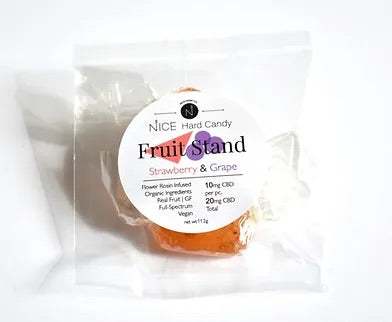 NICE HEMP CO. INDIVIDUAL Strawberry & Grape Hard Candies