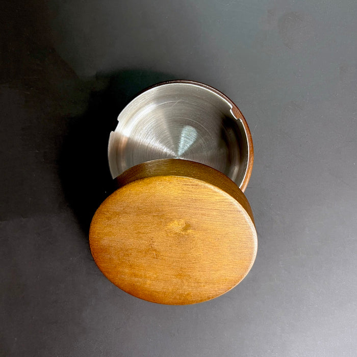 Haus of Topper Objects Wood/Silver Hideaway Ashtray