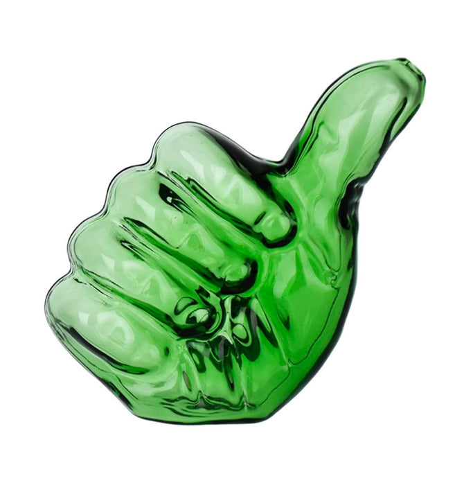 Thumbs Up Glass Hand Pipe | 4" | GREEN