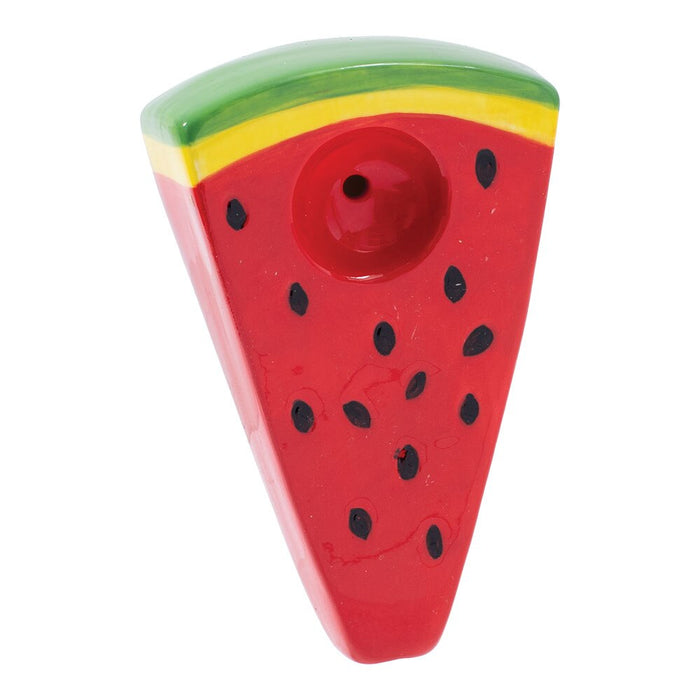 Wacky Bowlz Watermelon Slice Ceramic Pipe | 3.75"