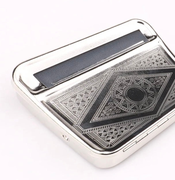 THE BLANCO STORE LARGE Metal Automatic Herb Rolling Machine - LARGE SUNNY SILVER