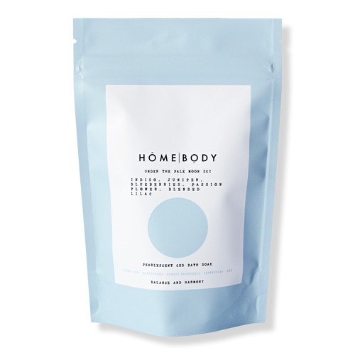 HOMEBODY Under 50MG CBD "The Pale Moon Sky" Pearlescent CBD Bath Bomb Soak: 5oz. MINI