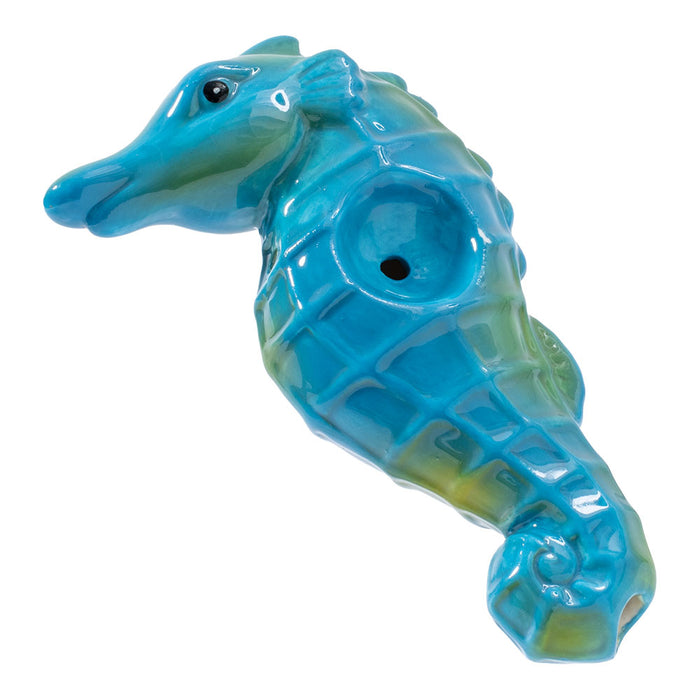 Wacky Bowlz Seahorse Ceramic Pipe | 4"