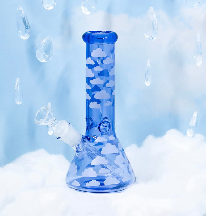 Burning Love Blue Cloud Bong