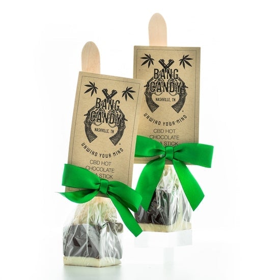 Bang Candy Hot Chocolate on a Stick with Hemp