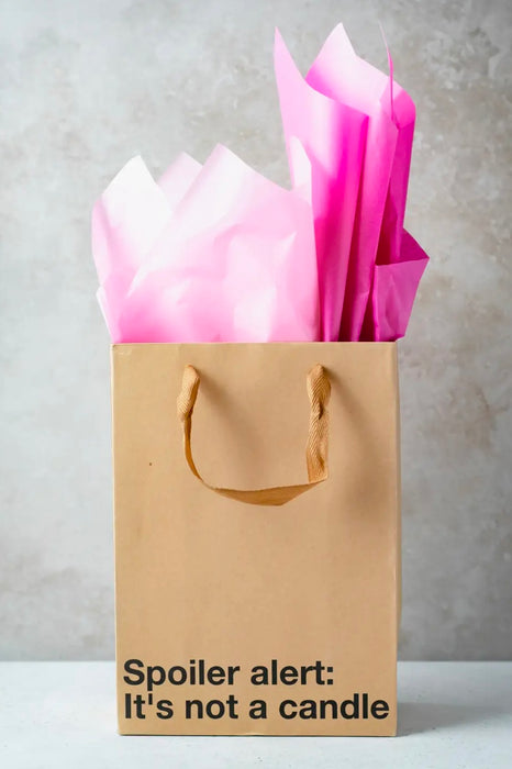 MilkToast Brands "Spoiler Alert: Not A Candle Gift Bag"