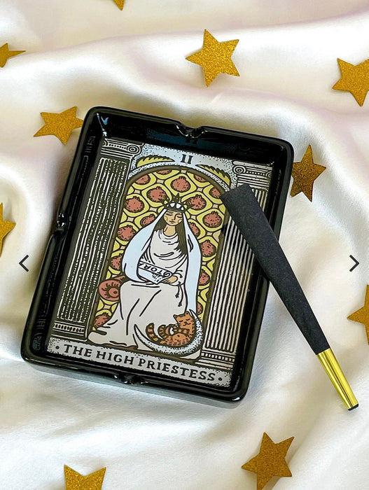 CANNA STYLE HIGH PRIESTESS TAROT ASHTRAY
