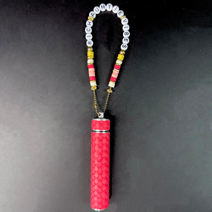 Haus of Topper Objects Rich Auntie Vibes Hot Pink Python Bracelet J Carrier