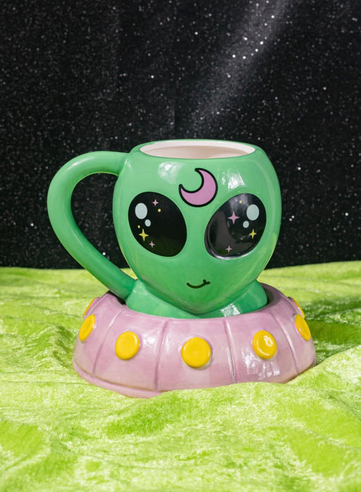 CANNA STYLE "SPACEY" ALIEN MUG & PLATE