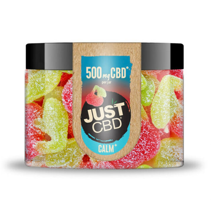 JUST CBD Calm+ 500 MG Sour Cherry Gummies