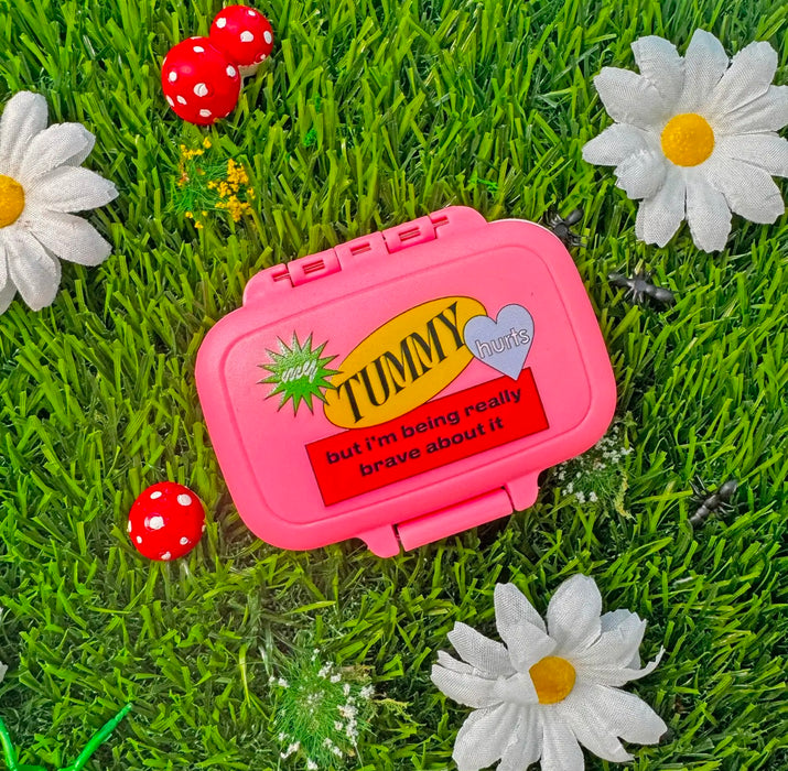 BURNING LOVE My Tummy Hurts Pill Case