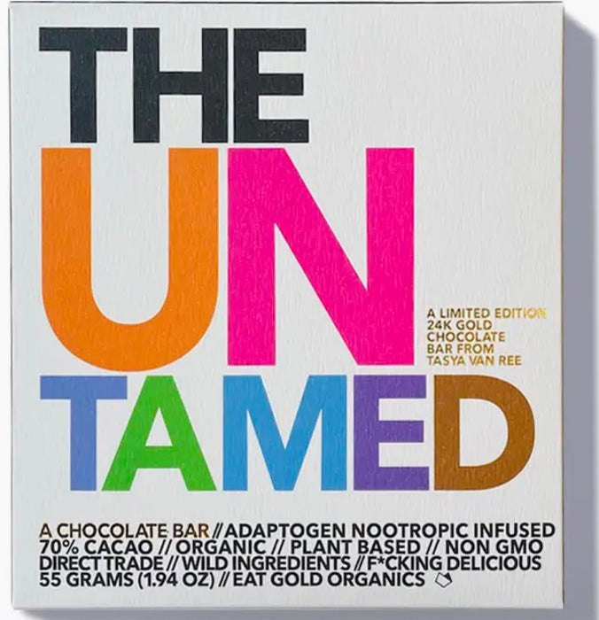 Eat Gold Organics The Untamed A 24k Gold, Functional, Delicious Chocolate Bar