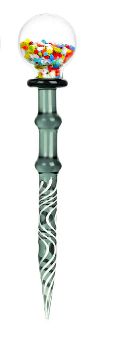 Gumball Globe Glass Dab Tool | 5" | BLACK