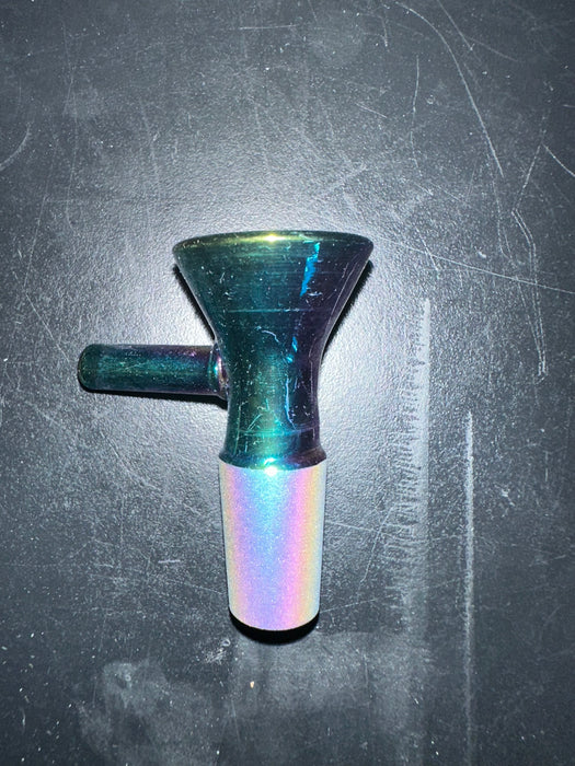 Future Time Electroplated Herb Slide | 14mm M - TEAL