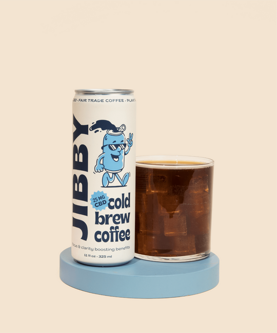 JIBBY COFFEE Cold Brew Coffee w/ CBD (11 oz)