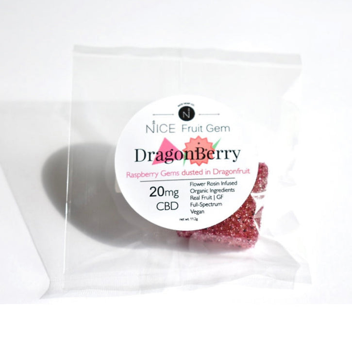 NICE HEMP CO. CBD DragonBerry Individual Fruit Gems