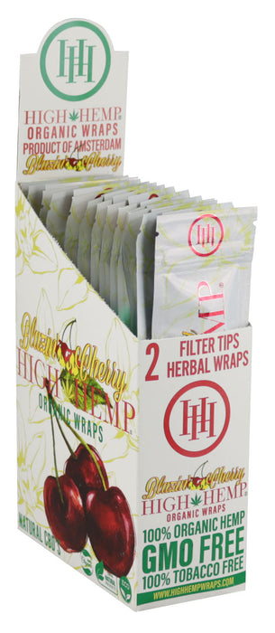 High Hemp Organic CBD Wraps - 2 pack Blazin' Cherry