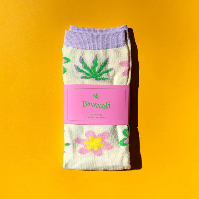 Broccoli x Katherine Plumb Leaf Socks
