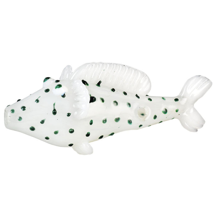 Floppy Sea Fish Hand Pipe | 5.25" WHITE