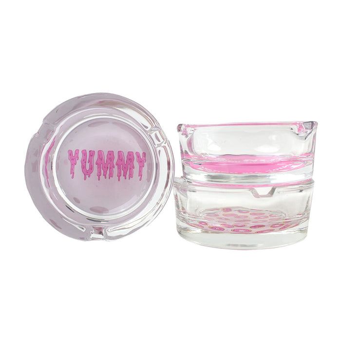 Giddy Glass Ashtray | Yummy | 4"