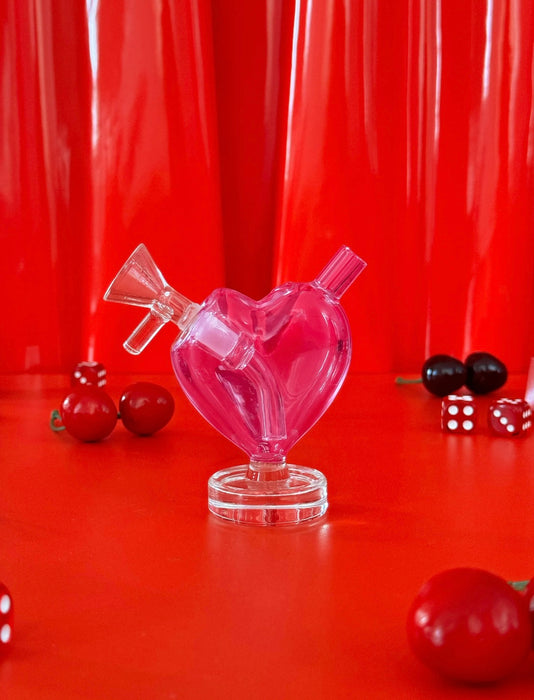 BURNING LOVE Convertible Heart Bubbler