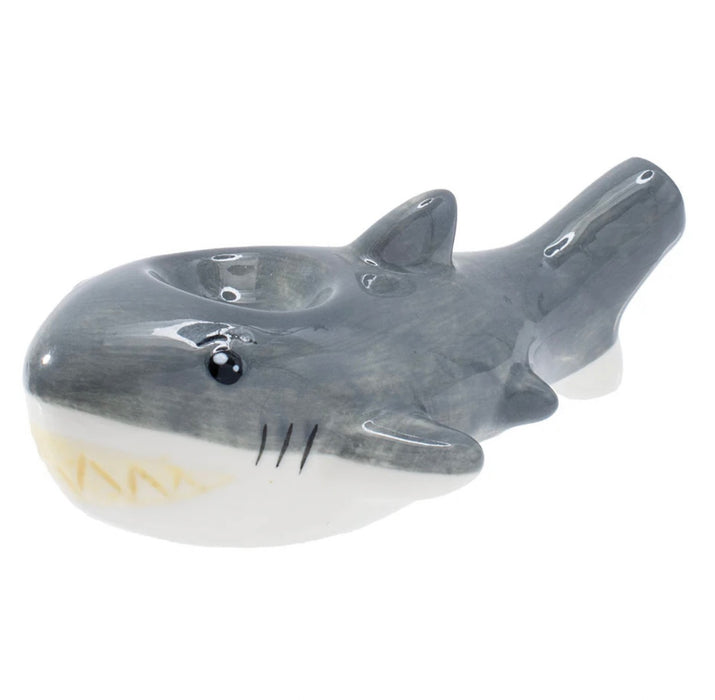Wacky Bowlz Shark Ceramic Pipe | 3.75"