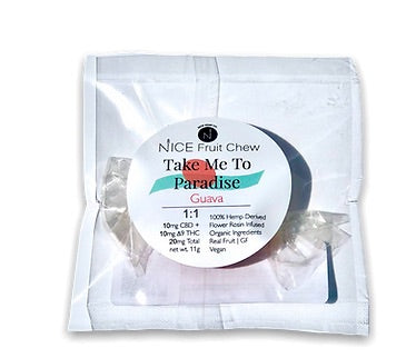 NICE HEMP CO. 1:1 GUAVA INDIVIDUAL FRUIT CHEW