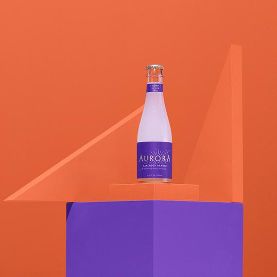 Aurora Elixir LAVENDER ORANGE FLORAL & CALMING Hemp infused drink 200ml