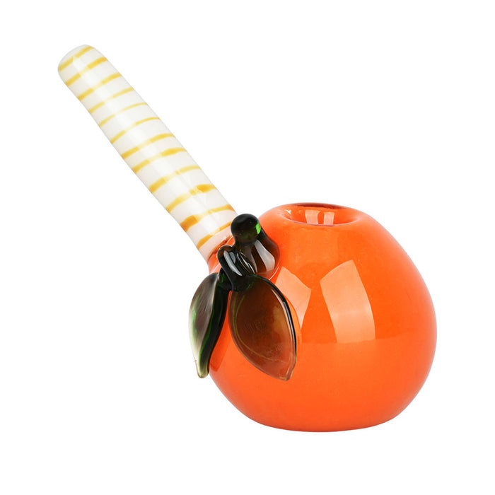 Orange You Glad We Didn't Mistake This For A Peach Glass Bubbler | 4.5"