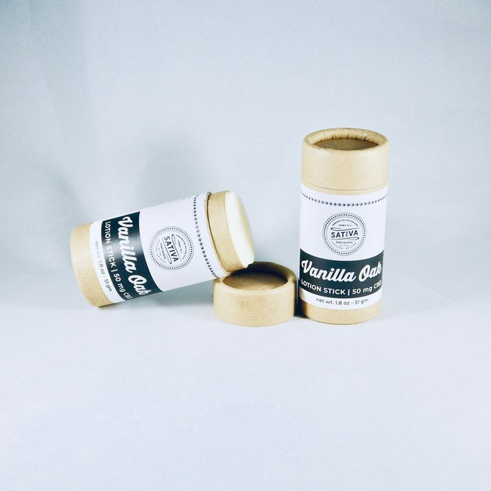 SATIVA SOAP SHOPPE LOTION STICK VANILLA OAK 250MG