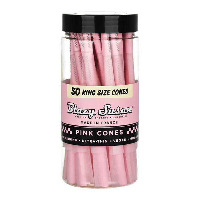 Blazy Susan Pink Pre-Rolled Cones | 50pk KING SIZE SLIM
