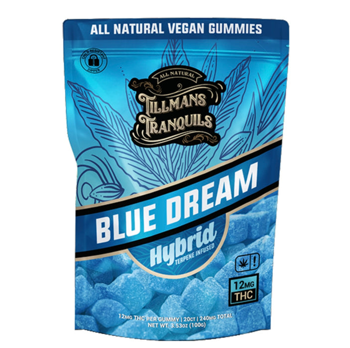 TILLMANS TRANQUILS Blue Dream Delta 9 THC Gummies 240mg – Hybrid