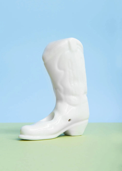 CANNA STYLE COWBOY BOOT PIPE WHITE