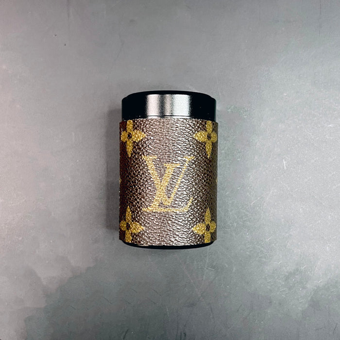 HAUS OF TOPPER OBJECTS LV Monogram BLACK Stash Canister