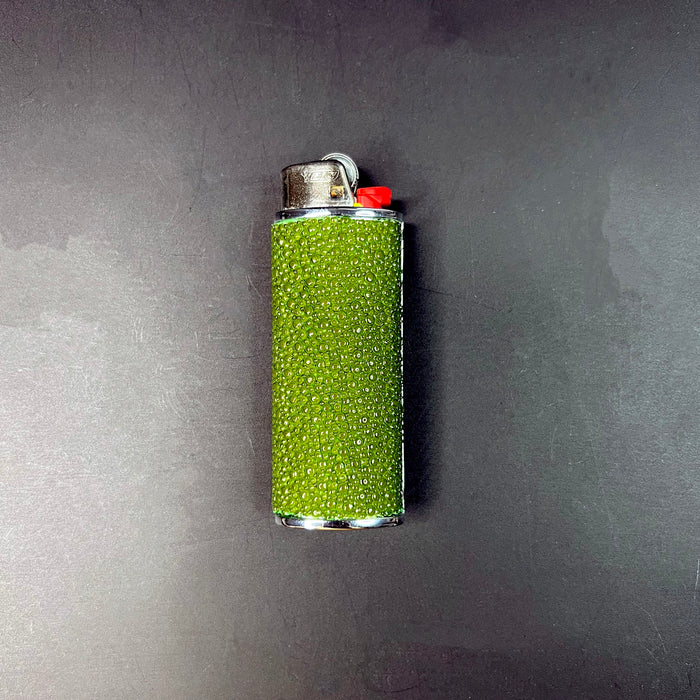 Haus of Topper Objects India Green Shagreen Classic Lighter Case