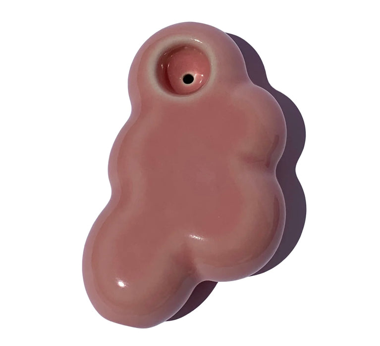 Ceramic Smokeware Evie Cloud Pipe PINK