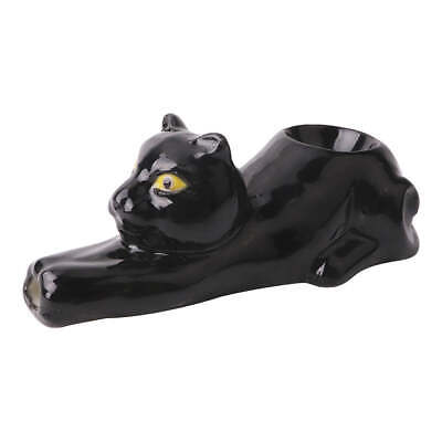Wacky Bowlz Black Cat Ceramic Pipe | 4"