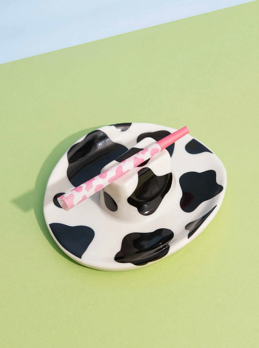 CANNA STYLE COWBOY HAT ASHTRAY (COW PRINT)