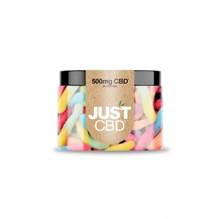 JUST CBD GUMMIES SOUR WORMS 500MG