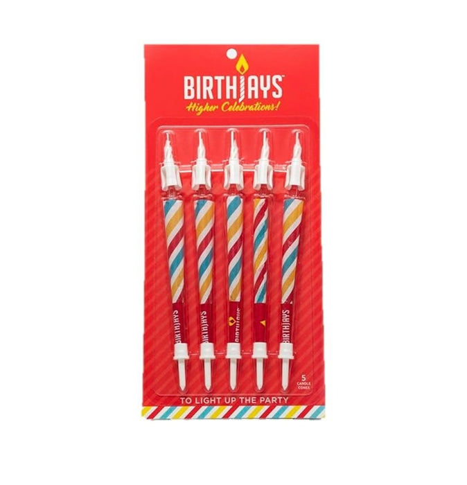 BirthJays Birthday Pre-Rolled Candle Cones | King Size | 5pc Pack