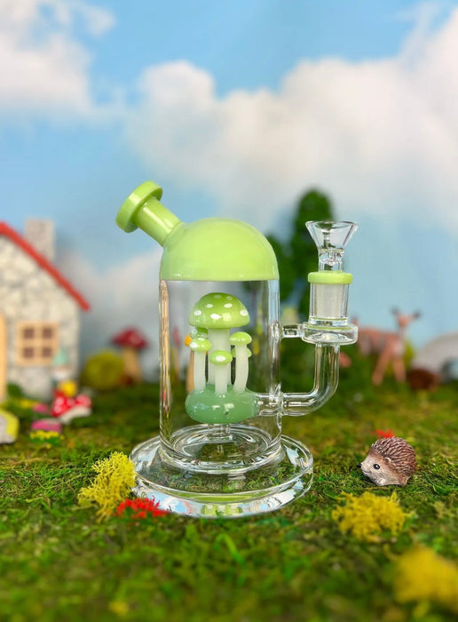 BURNING LOVE Fungi Family Cloche- Jade Green