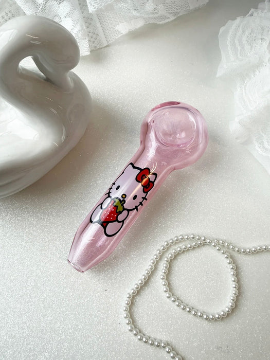 BURNING LOVE STRAWBERRY KITTY PIPE