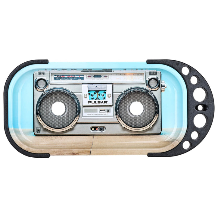 Pulsar Elevated Cone Rolling Tray Console | 9.25"x4.25" | BOOMBOX