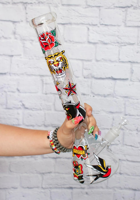 Canna Style 16” TATTOO BEAKER BONG