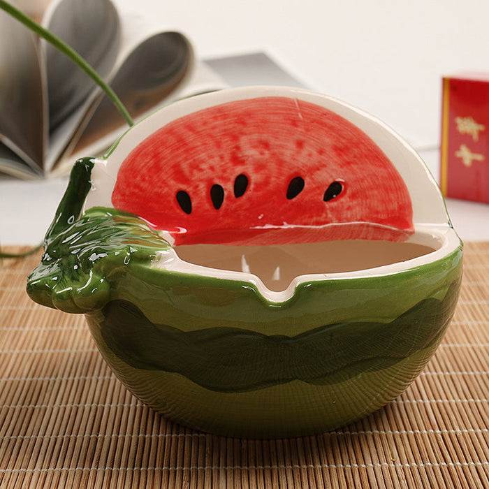 HAPPY BUDS Ceramic Fruit Ashtray WATERMELON
