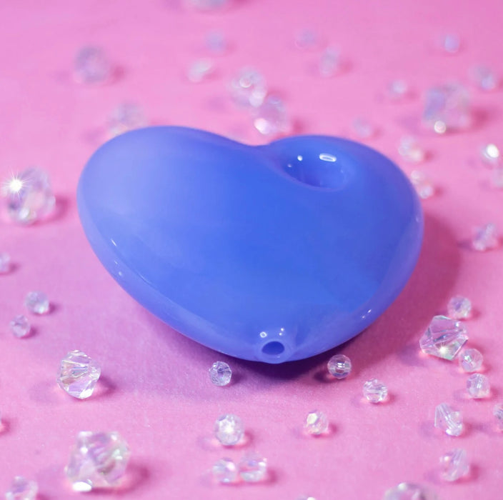 BURNING LOVE Jumbo Party Heart Pipe- Pastel Blue
