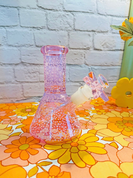 BURNING LOVE Celestial Mini Bong (glow in the dark!) PINK