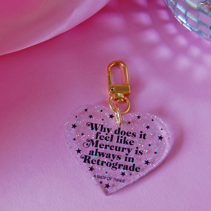 A Shop of Things Mercury in Retrograde Keychain