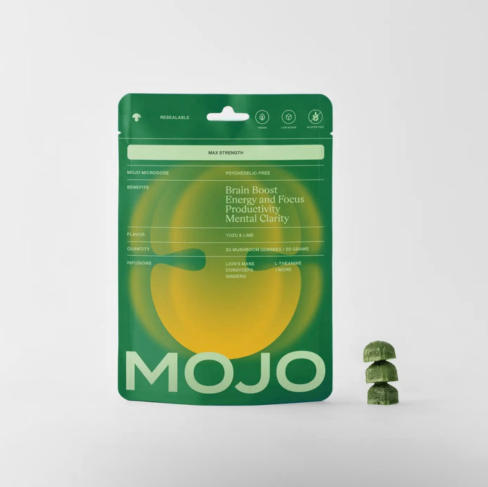 Mojo Gummies Max Strength Brain Boost Gummies - Yuzu Lime